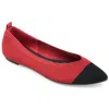 Journee Collection Journee Women's Tru Comfort Foam Wide Width Veata Flat In Red