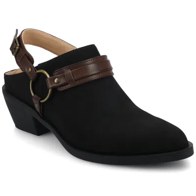 Journee Collection Journee Women's Urbana Casual Strappy Mules In Black