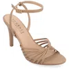 Journee Collection Vanita Stiletto Sandal In Grey