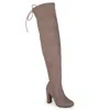 Journee Collection Maya Over-the-knee Boot In Grey