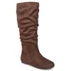 Journee Collection Journee Women's Wide Calf Rebecca-02 Boot In Brown