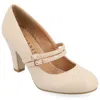 Journee Collection Journee Women's Wide Width Windy Pumps In Brown