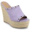 Journee Collection Journee Women's Yari Espadrille Wedge Sandals