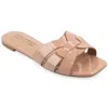 Journee Collection Journee Womens Arrina Flat Sandals In Gray