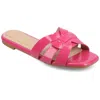 Journee Collection Journee Womens Arrina Flat Sandals In Pink