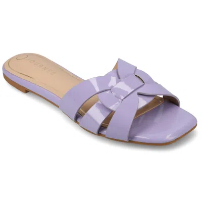 Journee Collection Journee Womens Arrina Wide Width Flat Sandals In Blue