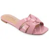Journee Collection Journee Womens Arrina Wide Width Flat Sandals In Multi
