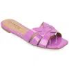 Journee Collection Journee Womens Arrina Wide Width Flat Sandals In Purple