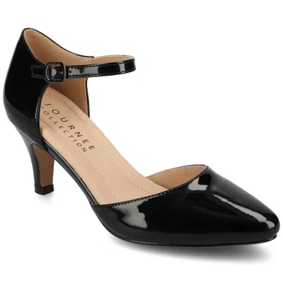 Journee Collection Journee Womens Bettie Almond Toe Mid Heel Pumps In Multi