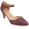 Journee Collection Journee Womens Bettie Almond Toe Mid Heel Pumps In Pink