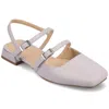 Journee Collection Journee Womens Gretchenn Wide Width Flats In Blue