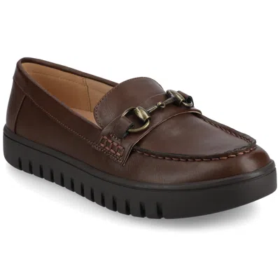 Journee Collection Journee Womens Kaya Bit Loafer In Gold