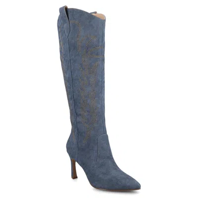 Journee Collection Journee Womens Laramie Knee High Western Boots