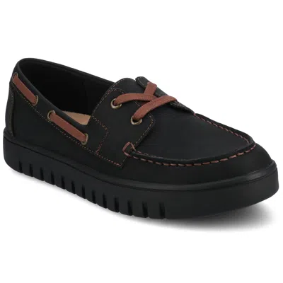 Journee Collection Journee Womens Marion Boat Shoe Loafer In Black