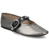 Journee Collection Journee Womens Naveah Studded Ballet Flats In Silver
