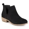 Journee Collection Journee Womens Rimi Pull On Stacked Heel Booties In Black