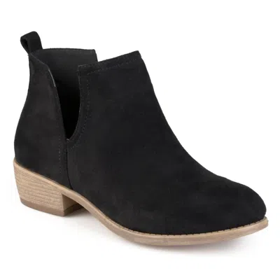 Journee Collection Journee Womens Rimi Pull On Stacked Heel Booties In Black