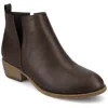 Journee Collection Journee Womens Rimi Pull On Stacked Heel Booties In Multi
