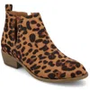 Journee Collection Journee Womens Rimi Pull On Stacked Heel Booties In Multi