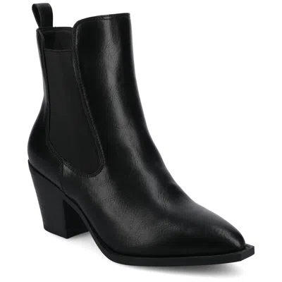 Journee Collection Journee Womens Rosemary Western Chelsea Booties