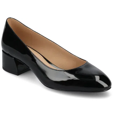 Journee Collection Journee Womens Saarii Wide Width Pumps In Patent/black