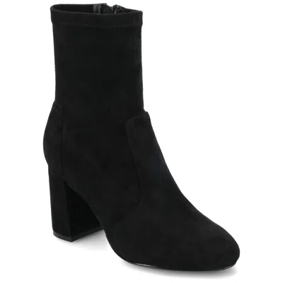 Journee Collection Journee Womens Vivia Medium And Wide Width Stretch Dress Booties In Black