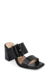 Journee Collection Junie Block Heel Sandal In Black