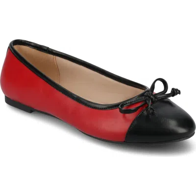 Journee Collection Kaiah Ballet Flat In Red