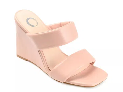 Journee Collection Kailee Wedge Sandal In Pink