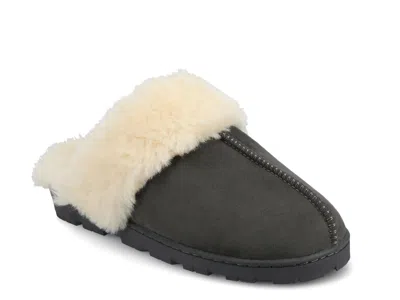 Journee Collection Kalli Clog Slipper In Gray