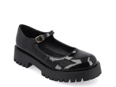 Journee Collection Kamie Mary Jane Loafer In Black