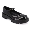 Journee Collection Kamie Womens Round Closed Toe Mary Jane Shoes In Black
