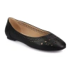 Journee Collection Kamrah Womens Round Closed Toe Ballet Flats In Black