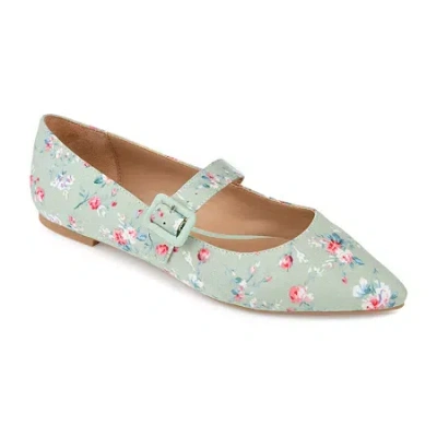Journee Collection Karissa Womens Round Closed Toe Ballet Flats In Blue