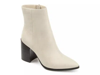 Journee Collection Kathie Bootie In White