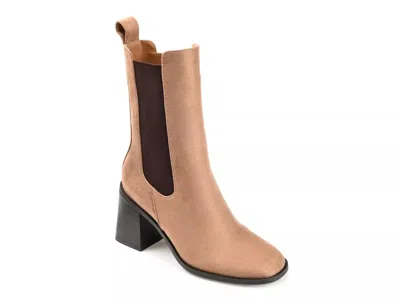 Journee Collection Kaydia Bootie In Brown