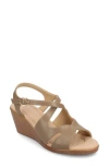 Journee Collection Kedzie Ii Wedge Sandal In Gray