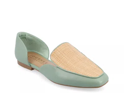 Journee Collection Kennza Flat In Green
