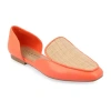 Journee Collection Kennza Womens Moc Closed Toe Loafers In Orange