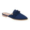 Journee Collection Kessie Womens Pointed Mules In Blue