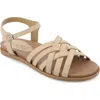 Journee Collection Kimmie Ankle Strap Sandal In Taupe