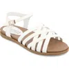 Journee Collection Kimmie Ankle Strap Sandal In White