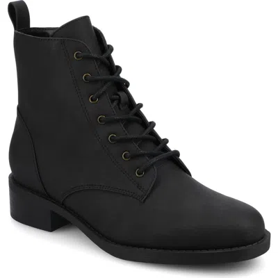 Journee Collection Kodah Ankle Boot- Wide Width Available In Black