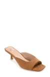 Journee Collection Larna Kitten Heel Mule In Tan