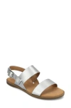 Journee Collection Lavine Slingback Sandal In Silver