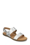 Journee Collection Lavine Slingback Sandal In Silver