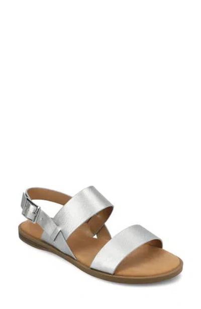 Journee Collection Lavine Slingback Sandal In Silver