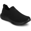 Journee Collection Linnea Knit Sneaker In Black
