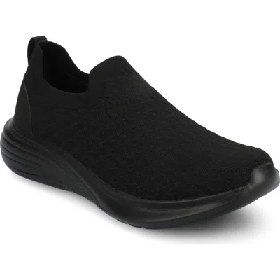 Journee Collection Linnea Knit Sneaker In Black