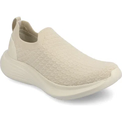 Journee Collection Linnea Knit Sneaker In Gray
